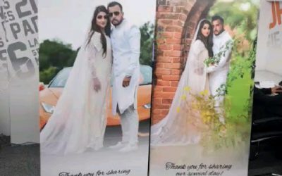 2 Roller Banners designed and printed by me, collected by the client on the same day.Call me if you need something similar#wedding #weddingday #specialday #rollerbanner