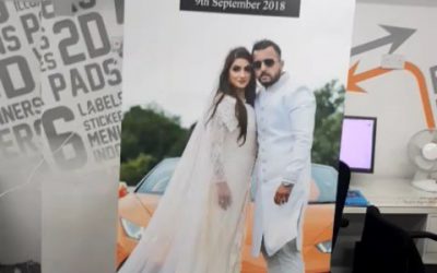 Roller banner designed for someone's special day. Designed printed and collected on the same day.If you need something similar, please contact me on 07702153393#wedding #specialday #rollerbanner