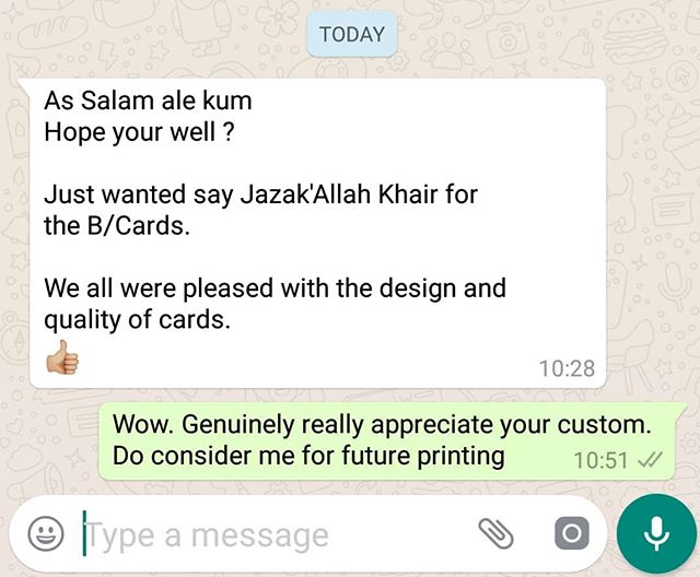 Another great testimonial from an instagram customer who had some business cards designed and printed by us.#CustomerService #satisfaction #quality #businesscards #bigprintbirmingham