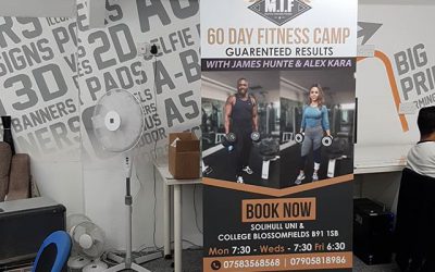 Roller banner ready for collection. To order yours whatsapp me on 07702153393 (Mak of Big Print Birmingham )Our use this link https://api.whatsapp.com/send?phone=+447702153393#rollerbanner #popupbanner #bigprintbirmingham #printingbirmingham#signmaker #fitness #trainer #pt #personaltrainer