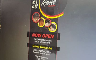 Designing a DL flyer for Revive Hair Stylist.To place your order whatsapp me: Mak of Big Print Birmingham on 07702153393Our use this whatsapp link : https://api.whatsapp.com/send?phone=+447702153393#bigprintbirmingham#printingbirmingham #printshop#shopsigns#largeformatprinting #flyers #dl