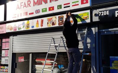 Installing a signboard on formans road, Sparkhill,To place your order whatsapp me: Mak of Big Print Birmingham on 07702153393Or use this whatsapp link from your mobile: https://api.whatsapp.com/send?phone=+447702153393#bigprintbirmingham#printingbirmingham #printshop#shopsigns#largeformatprinting#posters#cards #signboard