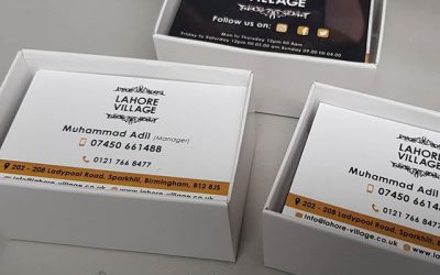 Business cards X250 Matt Laminated for @lahorevillage same day printing service.To place your order whatsapp me: Mak of Big Print Birmingham on 07702153393Or use this whatsapp link from your mobile:https://wa.me/447702153393#bigprintbirmingham#printingbirmingham #printshop#shopsigns#largeformatprinting#posters#cards #businesscards