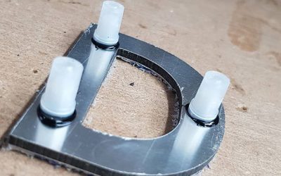 Cnc cut letter DLocators applied.These will look great once fixes to the signboard#bigprintbirmingham #printingbirmingham #signmaker #signs #birmingham #windowart #printshop #flatcutletters