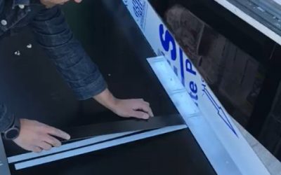 Applying a backing plate to this signboard To place your order whatsapp me: Mak of Big Print Birmingham on 07702153393 Or use this whatsapp link from your mobile: https://wa.me/447702153393 #bigprintbirmingham #printingbirmingham #signmaker #signs #printshop