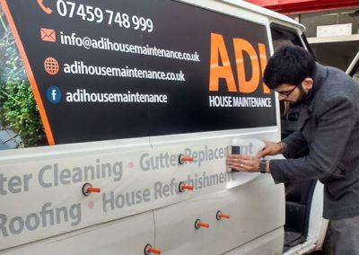 signslivery are a great way to make the most of your van. this didnt cost alot. done in 1 day. to pl 8