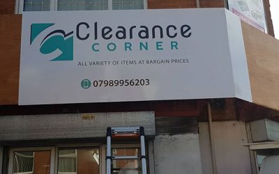 Clearance corner sign nearly complete. To place your order whatsapp me: Mak of Big Print Birmingham on 07702153393 Or use this whatsapp link from your mobile: https://wa.me/447702153393 #bigprintbirmingham #printingbirmingham #signmaker #signs #printshop