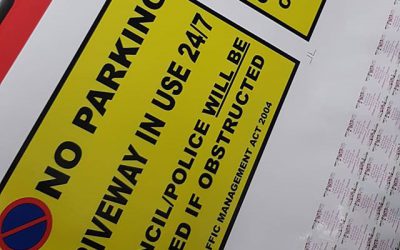 A3 Size No Parking  signs ready for collection To place your order whatsapp me: Mak of Big Print Birmingham on 07702153393 Or use this whatsapp link from your mobile: https://wa.me/447702153393