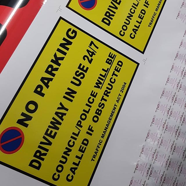 A3 Size No Parking  signs ready for collection To place your order whatsapp me: Mak of Big Print Birmingham on 07702153393 Or use this whatsapp link from your mobile: https://wa.me/447702153393