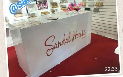 Another happy customer @sandal_house_est_1979 Vinyls for cash desk To place your order whatsapp me: Mak of Big Print Birmingham on 07702153393