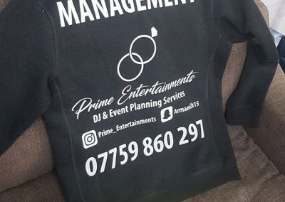 custom garment printing. to place your order whatsapp me mak of big print birmingham on 07702153393