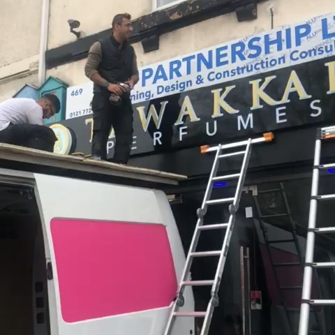 I was fitting ZS Partnership signboard today, Coventry Rd, Birmingham. I could be fitting your signboard next. To place your order whatsapp me: Mak of Big Print Birmingham on 07702153393 Or use this whatsapp link from your mobile: https://wa.me/447702153393
