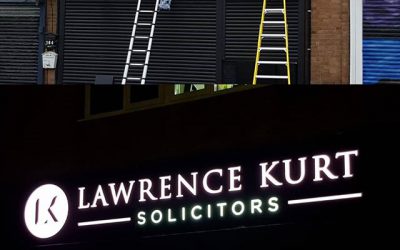 The signboard during the day and lot up at night. To place your order whatsapp me: Mak of Big Print Birmingham on 07702153393 Or use this whatsapp link from your mobile: https://wa.me/447702153393 #bigprintbirmingham #printingbirmingham #signmaker #signs #printshop #signshop #shopsigns #solicitors