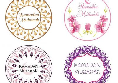 we can print you custom designed stickers for ramadan to place your order whatsapp me mak of big pri