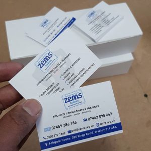 1000 business cards ready for collection @zemsacademy to place your order whatsapp me mak of big pri Home Big Print Birmingham