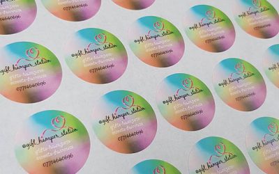 35mm circle stickers for @gift_hamper_station To place your order whatsapp me: Mak of Big Print Birmingham on 07702153393