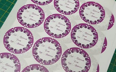 60mm circle stickers Design and print To place your order whatsapp me: Mak of Big Print Birmingham on 07702153393