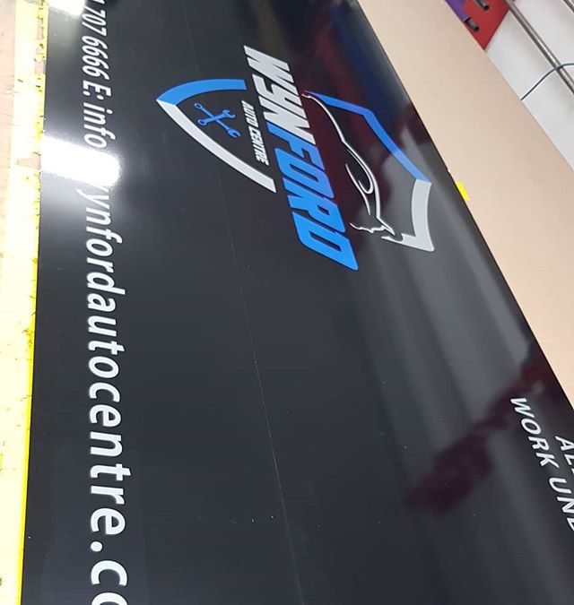8×3 foot Dibond signboard for @wynfordautocentre To place your order whatsapp me: Mak of Big Print Birmingham on 07702153393