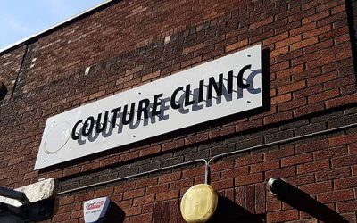 @coutureclinic sign board went up today To place your order whatsapp me: Mak of Big Print Birmingham on 07702153393