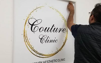 @coutureclinic wall decals put up today To place your order whatsapp me: Mak of Big Print Birmingham on 07702153393