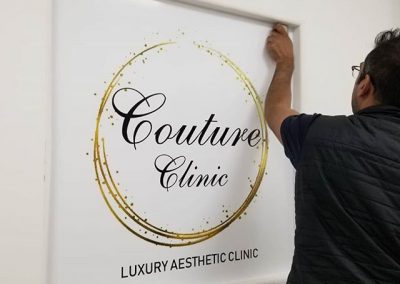 @coutureclinic wall decals put up today to place your order whatsapp me mak of big print birmingham