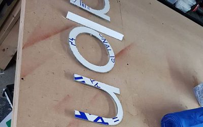 Brush Metal letters for @salonx.a To place your order whatsapp me: Mak of Big Print Birmingham on 07702153393