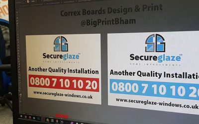 Correx board design for Secure Glaze To place your order whatsapp me: Mak of Big Print Birmingham on 07702153393