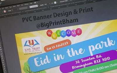 Designing an Eid banner To place your order whatsapp me: Mak of Big Print Birmingham on 07702153393