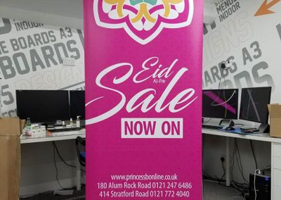 its been all about roller banners. we printed 5 different ones today. this one is for princess b to