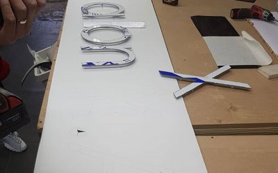 Making @salonx.a sign board. To place your order whatsapp me: Mak of Big Print Birmingham on 07702153393