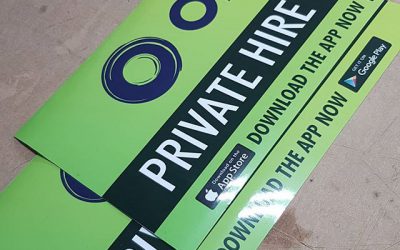 OLA magnetic signs ready for collection To place your order whatsapp me: Mak of Big Print Birmingham on 07702153393