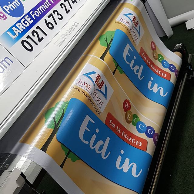 Printing the PVC banners To place your order whatsapp me: Mak of Big Print Birmingham on 07702153393