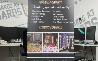 Roller banner for @royalweddingeventss To place your order whatsapp me: Mak of Big Print Birmingham on 07702153393