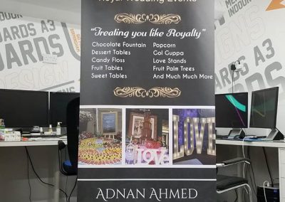 roller banner for @royalweddingeventss to place your order whatsapp me mak of big print birmingham o