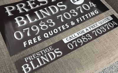 Car magnets for @prestige.blinds To place your order whatsapp me: Mak of Big Print Birmingham on 07702153393