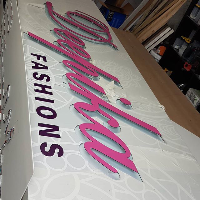 Deepika sign is complete. Just need fitting To place your order whatsapp me: Mak of Big Print Birmingham on 07702153393