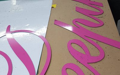 Flat cut raised letters DEEPIKA To place your order whatsapp me: Mak of Big Print Birmingham on 07702153393