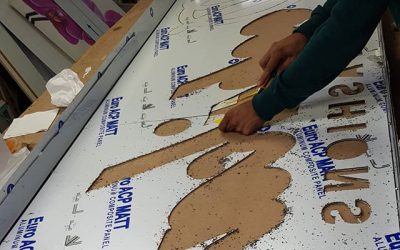 The front sign tray for deepika soho Road To place your order whatsapp me: Mak of Big Print Birmingham on 07702153393