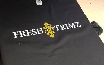 Custom t-shirts being pressed for @freshtrimzb34 To place your order whatsapp me: Mak of Big Print Birmingham on 07702153393