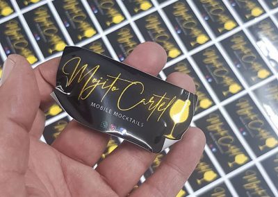 digitally printed stickers for @mojitocartel to place your order whatsapp me mak of big print birmin