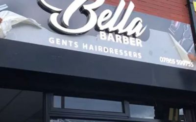 @bellabarba_320ladypool signboard. Removing the protective film To place your order whatsapp me: Mak of Big Print Birmingham on 07702153393