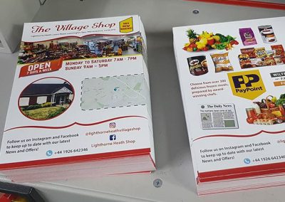 a5 flyers ready for collection. to place your order whatsapp me mak of big print birmingham on 07702