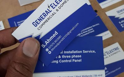 Business cards ready for collection To place your order whatsapp me: Mak of Big Print Birmingham on 07702153393