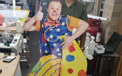 Life-size cut out of Mr Tumble To place your order whatsapp me: Mak of Big Print Birmingham on 07702153393