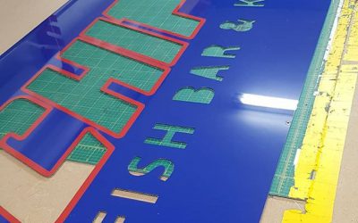 Making a new signboard. This one is for a chippy Watch this space! To place your order whatsapp me: Mak of Big Print Birmingham on 07702153393