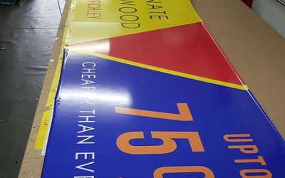 20 foot long signboard for @floorsryours_stirchley Is going up later. Watch this space To place your order whatsapp me: Mak of Big Print Birmingham on 07702153393