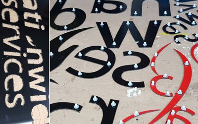 Making flat cut raised letters. Will be used in a signboard To place your order whatsapp me: Mak of Big Print Birmingham on 07702153393