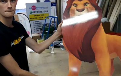 We had simba of lion King in the workshop today. To place your order whatsapp me: Mak of Big Print Birmingham on 07702153393
