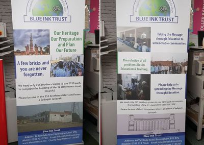 x2 roller banners for blue ink trust to place your order whatsapp me mak of big print birmingham on