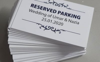 Need reserved parking cards for your wedding. To place an order If at all possible PLEASE whatsapp me on 07702153393